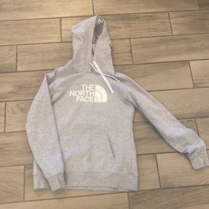 the north face grey hoodie M